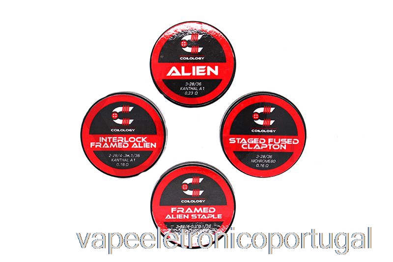 Vape Eletronico Coilology Desempenho Bobinas Pré-construídas Interlock Emoldurado Grampo Alienígena - 0,1ohm Ni80